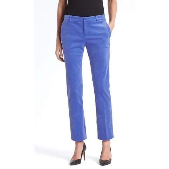NWT Banana Republic Blue Ryan Slim Straight-Fit Corduroy Pant Size 10 - Picture 1 of 15